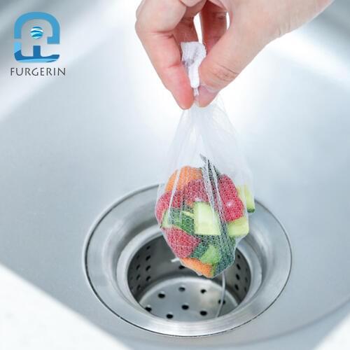 FURGERIN 100PCS Kitchen Sink Filter mesh bag Tub Hair Catcher Shower Floor Drains drain filter Bathroom Kitchen Sink Accessories