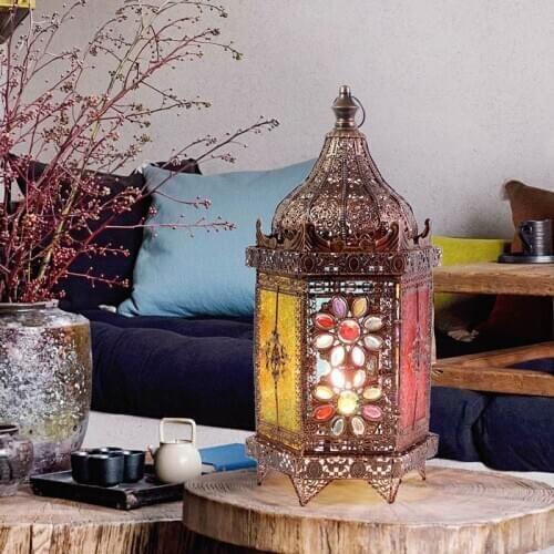 The head of a bed lamp Europe type restoring ancient northern European luxury beauty study living room decoration lamp