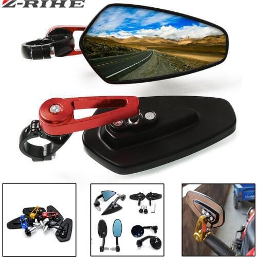 Motorcycle Rearview Side Mirrors Set New One Pair Moto Motorbike CNC Aluminum for KAWASAKI HONDA SUZUKI YAMAHA DUCATI