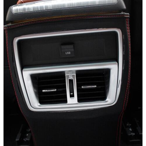 1Pc for Nissan New MURANO 2015-2017 Armrest box back row air outlet Decorative frame Sticker Patch