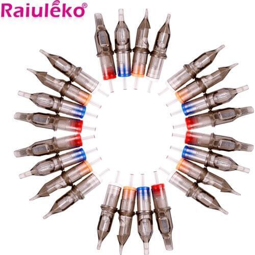 Hot Sale 10pcs 3RS/5RS/7RS/9RS/11RS/13RS/15RS Disposable Semi-Permanent Makeup Tattoo Cartridge Needle Tattoo Gun Supplies