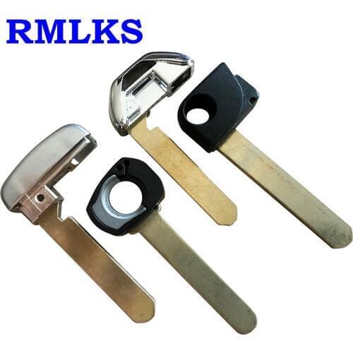 RMLKS New Prox Smart Key Remote Keyless Emergency Insert Uncut HON66 Key Blade Blank Fit For Flip Remote Key Blade Car Key Fob