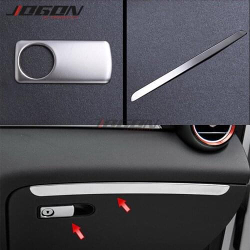 S.Steel Car Accessories Glove Box Storage Handle Panel Cover Trim For Mercedes-Benz C E GLC W205 W213 X205 C300 E300 2016-2018