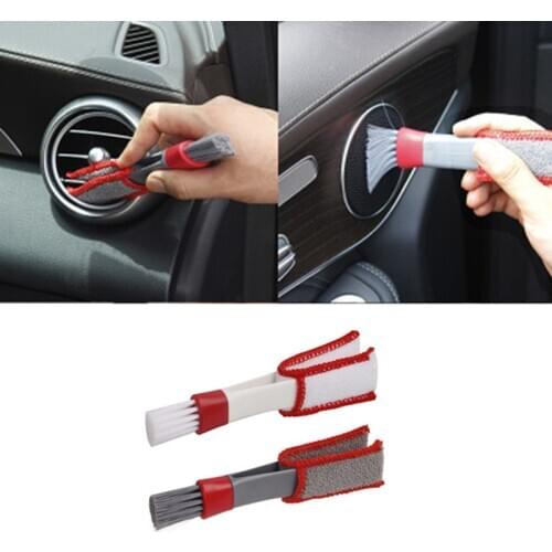 1 Pcs Multi-Purpose Car Air-Conditioner Outlet Cleaning Brushes Automobiles Dirt Double Side Clean Scrub Auto Interior Tools