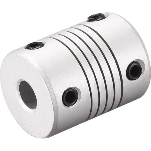Uxcell 6mm to 9mm Aluminum Alloy Shaft Coupling Flexible Coupler Motor Connector Joint L25xD19 Silver