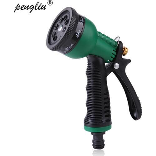8 Pattern Variable Spray Patterns Water Spray Gun Adjustable Car Wash Hose Spray Portable High Pressure Gun Sprinkler Nozzle