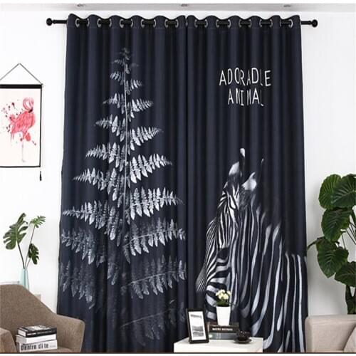 Blackout curtains simple modern style personality thickened curtains Blackout curtain
