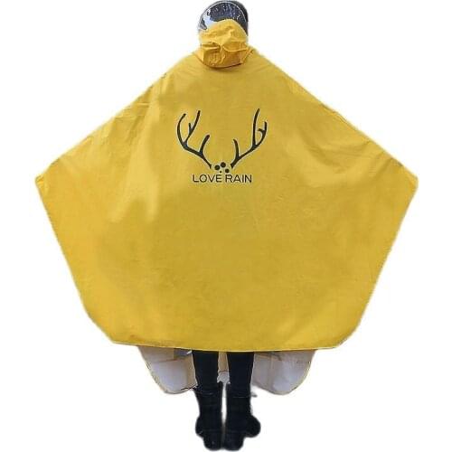 Yellow Raincoat Women Electric Bike Poncho Cute Korean Long Motorcycle Rain Coat Windbreaker Men Jacket Capa De Chuva Gift Ideas