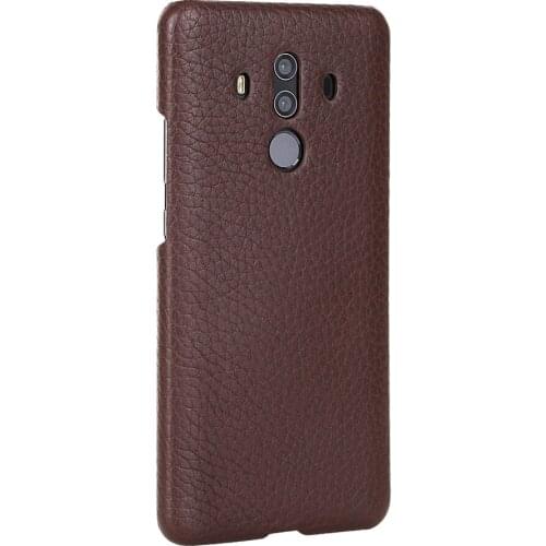 3 Colors For Huawei Mate 10 / Mate10 Pro Real Genuine Natural Cowhide Skin Back Case Phone Cover Cow Calf Leather Bag