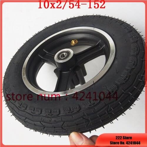 10inch Disc brake wheels10 X 2.125/10x2 54-152 tire tyre inner tube& rims hub fits Hoverboard Self Balancing Electric Scooter