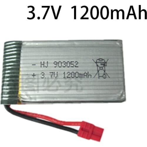 3.7V 1200mah Lipo Battery For Syma X5HC X5HW RC Quadcopter Spare Parts 3.7V 1200mAh Battery RC Camera Drone Accessories