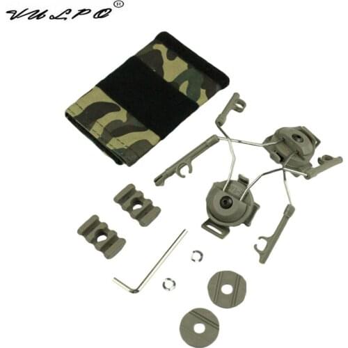 VULPO FAST Helmet accessories rail adapter headset holder Comtac Headset Ops-tactical Core Helmet ARC Adapter set for C1 C2 C4