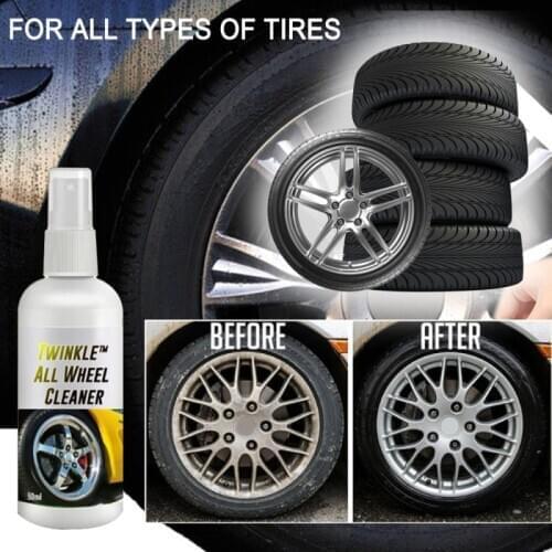Car Accessories 30/50ml Car Motorcycle Universal Wheel Cleaner Spray Powerfully Remove Stains UV Protect Car Wax Car Clean TSLM1