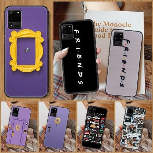 Tv Perk Coffee Friends Phone case For Samsung Galaxy Note 4 8 9 10 20 S8 S9 S10 S10E S20 Plus UITRA Ultra black art prime