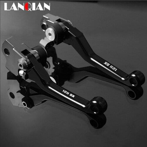 For 125SX Dirt Bike Pivot Lever Motorcycle Brake Clutch Lever 125 SX 2005-2013 2009 2010 2011 2012 125SX CNC Accessories