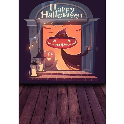 2020 child photographic backgrounds fabric happy Halloween kids photography backdrop for photo studio funds fotografia LV-2279