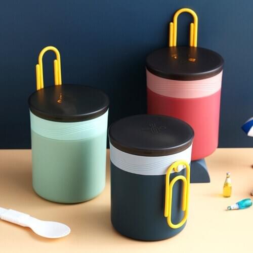 450ML Leakproof Lunch Box 304 Stainless Steel Food Thermos Soup Cups for Kids Breakfast Porridge Heat Insulation Containers