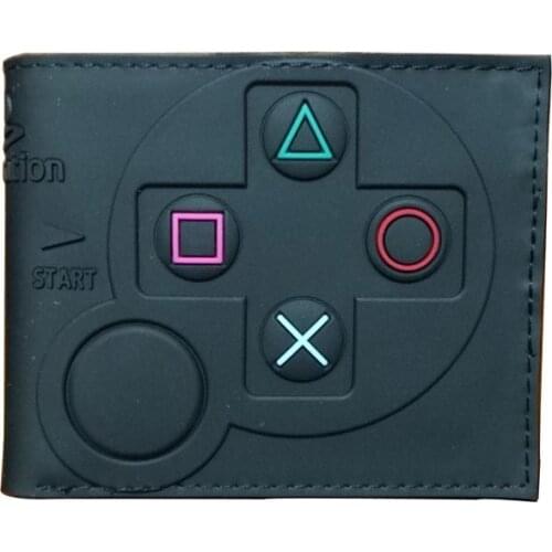 Hot 3D Designs Games Purse Anime Cartoon Playstation PVC Wallets for Students Boy Girl Money Coin Holder Short Wallet