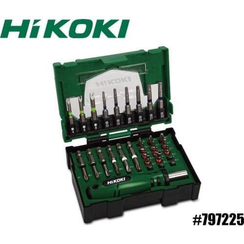 HIKOKI Slotted Phillips Spline Bit (31PCS) Multi-function Screwdriver Bit Set 797225