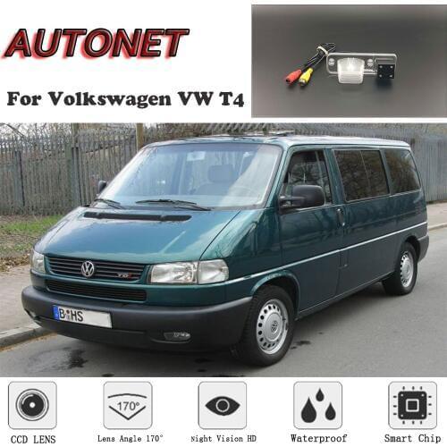 AUTONET HD Night Vision Backup Rear View camera For Volkswagen VW Eurovan Caravelle Transporter T4 /license plate camera