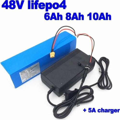 Lifepo4 48v 6Ah 8Ah 10Ah electric bike battery pack scooter DIY ebike 1000w hedge trimmer weeder lawn mower+ 58.4v 2A charger