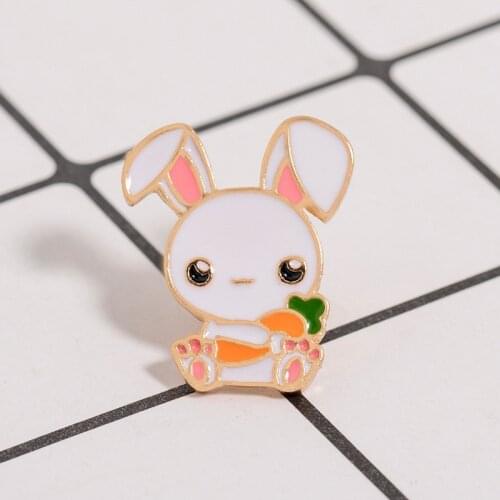 Cartoon Enamel Brooch Cute Rabbit Crab dolphin For Women Girls Fashion Lovely Animal Pin Badge Jewelry Party Gifts