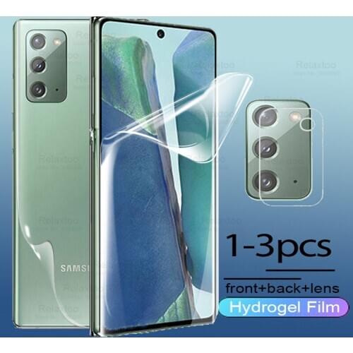 Soft Hydrogel Film For Samsung Galaxy Note 20 Ultra 5G Screen Protector lens Glas for Samsung Note 20Ultra Not20 protective Film
