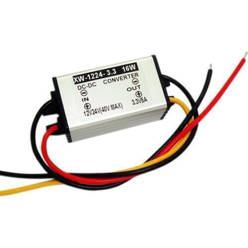 New DC 12V 24V(5.5-40V) To 3.3V 5A 16W Step Down Adapter Power Supply Converter Voltage Regulator Module Waterproof