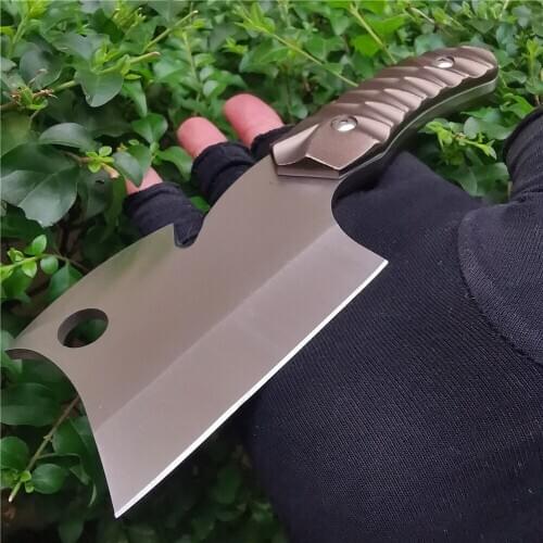 7.48 inch hunting knife, picnic bone chopping knife, outdoor camping machete, survival tool, bamboo, branches easily cut