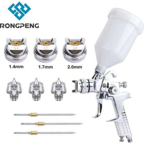 RONGPENG H-827 Professional HVLP 1.4 1.7 2.0mm Nozzle Spray Gun Paint Airbrush Pneumatic Tools For Car Painting