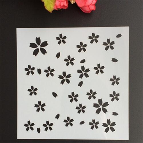 Plastic Rose Wave Painting Stencils Template DIY Scrapbooking Album Paper Cards Embossing Dies Handmade Crafts Decorative Gadget