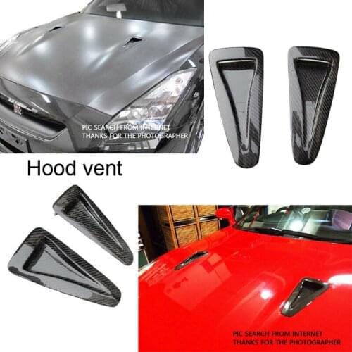 Carbon Fiber Direct Hood Scoop Bonnet Intake Vent Intake Ducts Cover Fit For Nissan GTR R35 2008-2017 09 10 11 12 13 14 15 16
