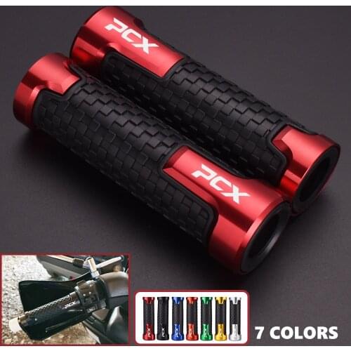 Motorcycle Handlebar Grips CNC aluminum Rubber Hand Thruster Grip For Honda PCX 125 PCX125 PCX 150 PCX150 2018-2021 Accessories