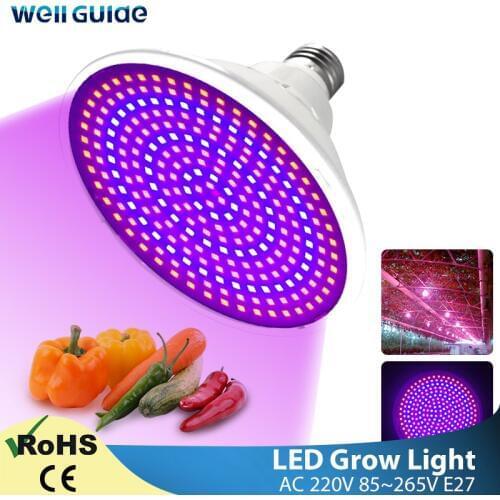 LED Grow Light E27 Lampada LED Lamp Full Spectrum 80W 50W 30W 4W AC220V 240V Indoor Plant Grow Lamp IR UV Flowering Hydroponics