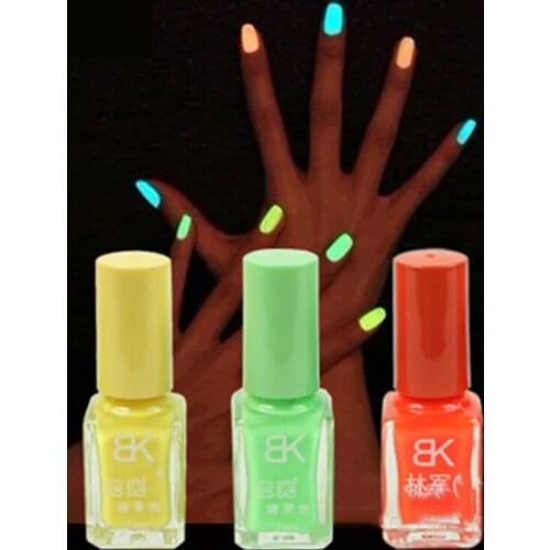 Luminous Nail Polish Light Nail Art Natural Environmental Ingredients Matte Colorful Fluorescent Nail DIY Nail Art Decoration