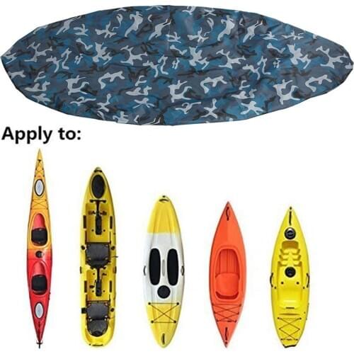 Universal Kayak Cover UV Resistant Waterproof Canoe Boat Storage Cover Kayak Cover 210D Durable Oxford Taffet Fabric