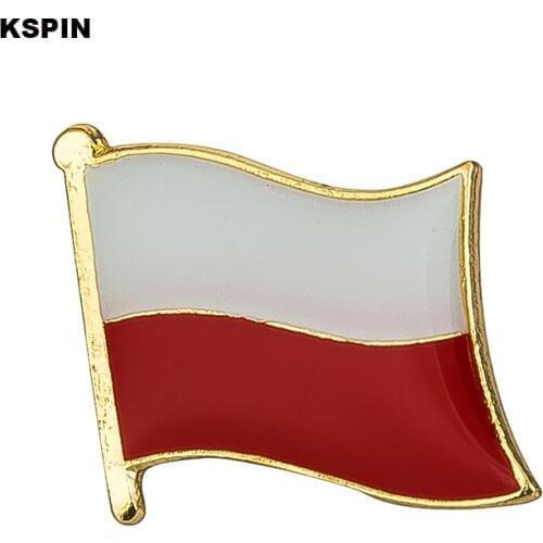 Poland Metal Flag Lapel Pin Badges For Clothes In Patches Rozety Papierowe Icon Backpack KS-0038