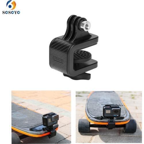 180 Degree rotating clip Bicycle clip Multifuctional Skateboard Mount Stand Clip for GoPro Hero 8 7 6 5 4 3 Camera Accessories