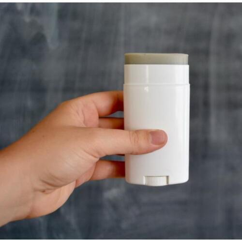 2.5 Oz 75ml Empty Deodorant Containers Refillable Plastic Twist-Up Bottle for DIY Natural Crystal Deodorant Stick Tube Cosmetics