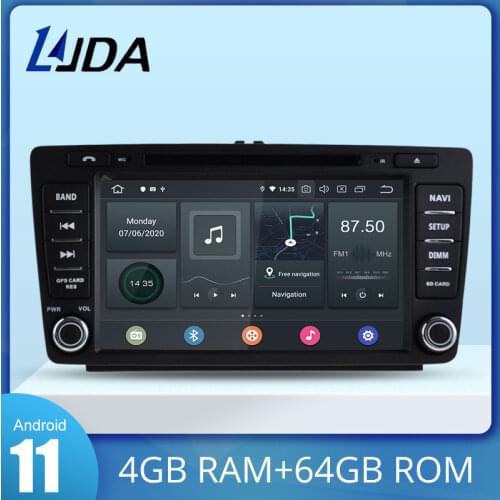 LJDA 2 Din Android 10 Car Radio For Skoda Octavia 2012 2013 A 5 A5 Yeti Fabia Car Multimedia Stereo Auto Audio GPS DVD IPS WIFI