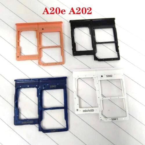 SIM Card Tray Holder SD Card Reader Slot Adapter for Samsung Galaxy A20e A202