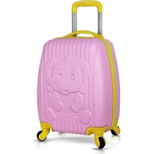 Kids Abs Child Briefcase Elephant Pink