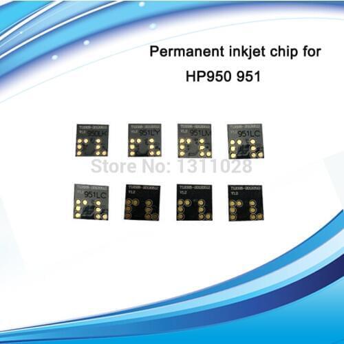 For HP950 951 Permanent inkjet chip for HP950BK,HP951C,HP951M,HP951Y Ink cartridge for HP Officejet Pro 8100/8600,free shipping