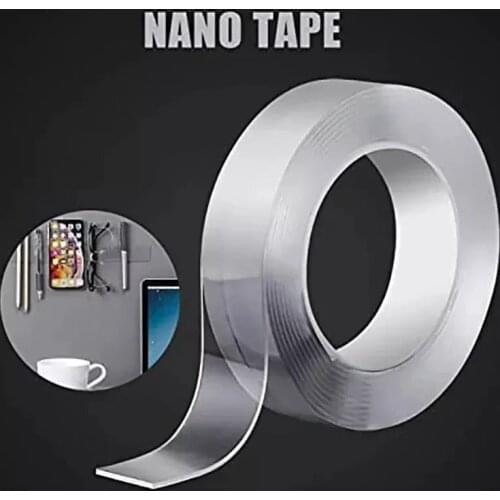 1/3/5M Nano Tape Tracsless Double Sided Tape Transparent No Trace Reusable Waterproof Adhesive Tape Cleanable Home gekkotape