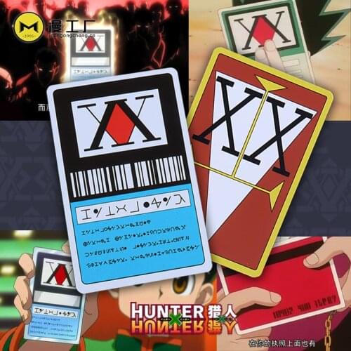 Hunter x Hunter License Card GING FREECSS Cosplay Hisoka Kurapika Killua Zoldyck PVC Cards Collection Costume Props Party Favors