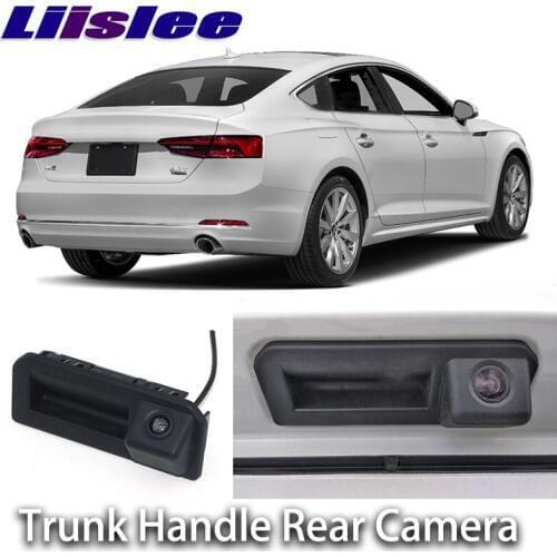 LiisLee For Audi A5 F5 2016 2017 2018 Car Rear View Backup Reverse Parking Camera Instead Original Factory Trunk Handle Camera