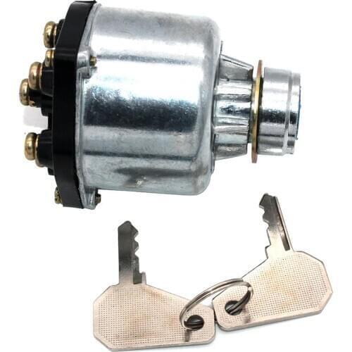 Lucas Isuzu 9-82710045-0 Ignition starter key Switch With 6 Terminal Wire Digger With 2 Keys For Industrial Isuzu Gravely 260z