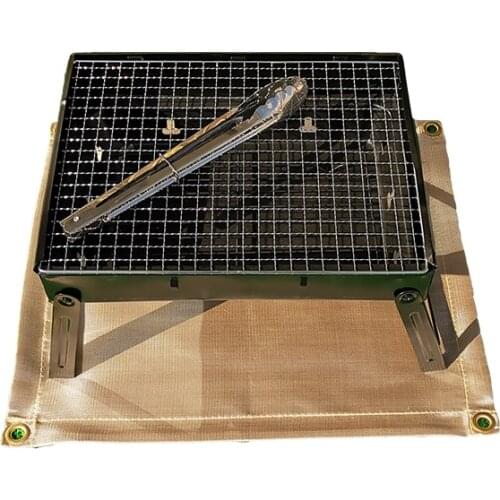Barbecue fire blanket fire pit mat 1m*1m
