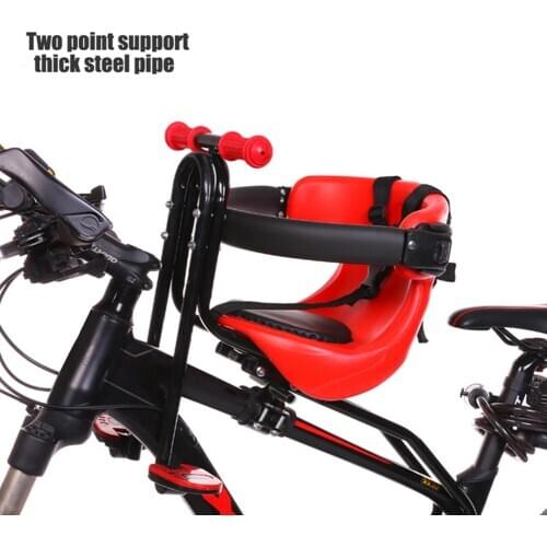 Bicycle Seat Front Mount Baby Carrier Seat with Pedal Cushion Bike Attachment for Kids Children Toddler