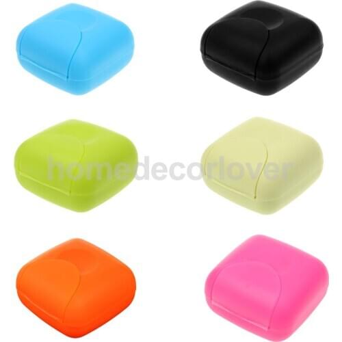 Travel Portable Soap Dish Box Case Lock Carry Organizer Holder Container Shower for Home Bathroom Outdoor Hiking Camping